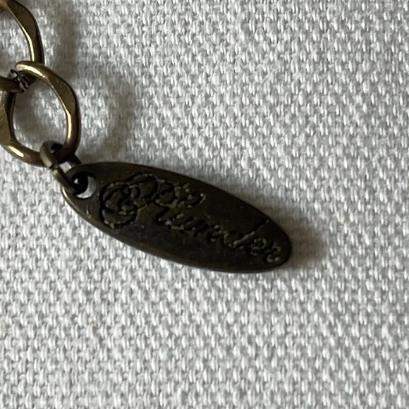 Plunder Antique Gold Statement Necklace Adjustable - Picture 6 of 6